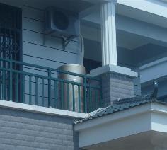 家用空氣能熱水器 - 湖北松滋別墅熱水工程