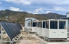 中鐵三局光伏集熱低溫空氣能熱泵采暖3萬平